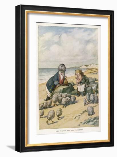 The Walrus and the Carpenter-John Tenniel-Framed Premium Photographic Print