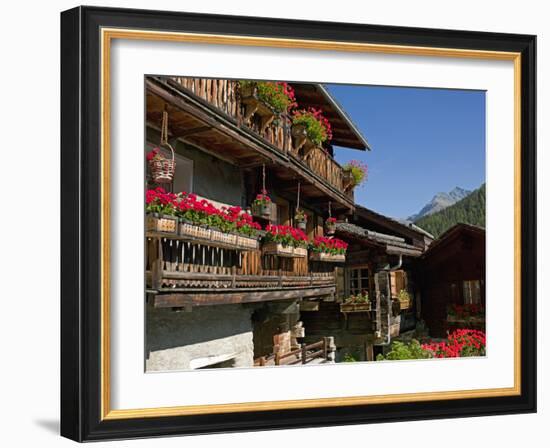 The Walser Village of Grimentz, Valais, Swiss Alps, Switzerland, Europe-Angelo Cavalli-Framed Photographic Print