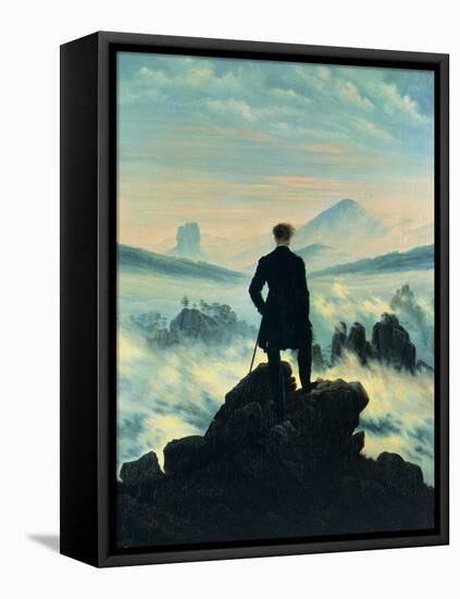 The Wanderer Above the Mists-Caspar David Friedrich-Framed Premier Image Canvas