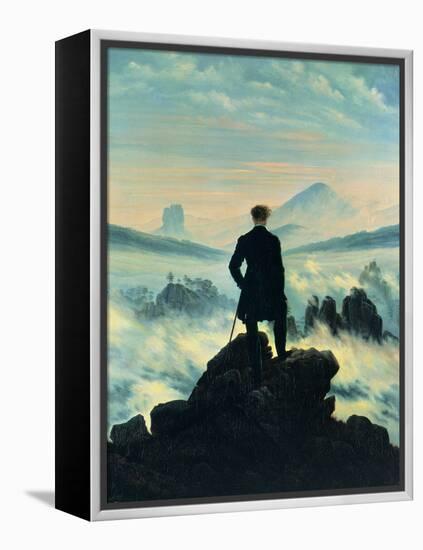 The Wanderer Above the Mists-Caspar David Friedrich-Framed Premier Image Canvas