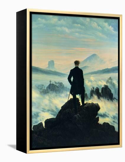 The Wanderer Above the Mists-Caspar David Friedrich-Framed Premier Image Canvas