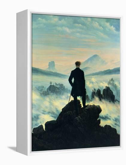 The Wanderer Above the Mists-Caspar David Friedrich-Framed Premier Image Canvas