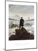 The Wanderer Above The Sea Of Clouds-Caspar David Friedrich-Mounted Giclee Print