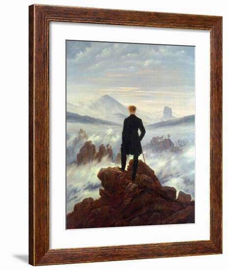 The Wanderer Above the Sea of Fog, 1818-Caspar David Friedrich-Framed Art Print