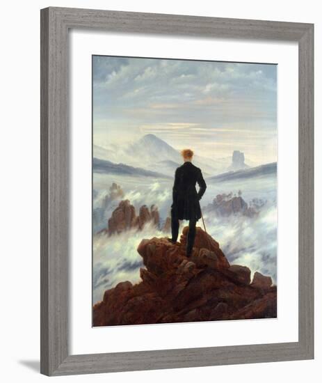 The Wanderer Above the Sea of Fog, 1818-Caspar David Friedrich-Framed Art Print