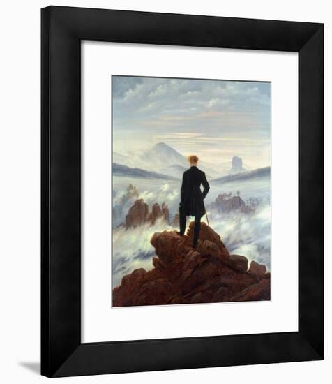 The Wanderer Above the Sea of Fog, 1818-Caspar David Friedrich-Framed Art Print