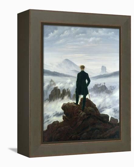 The Wanderer Above the Sea of Fog, 1818-Caspar David Friedrich-Framed Premier Image Canvas