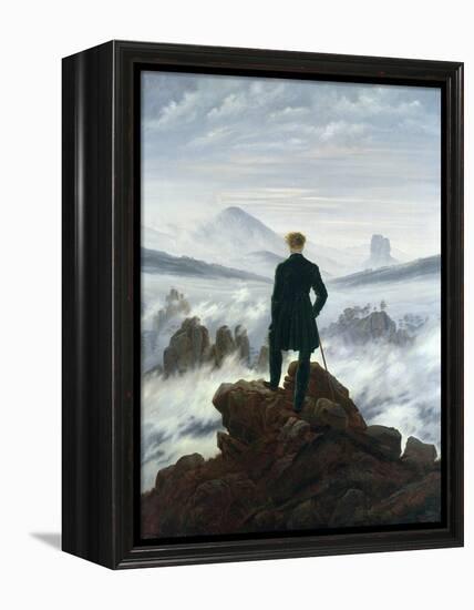 The Wanderer Above the Sea of Fog, 1818-Caspar David Friedrich-Framed Premier Image Canvas