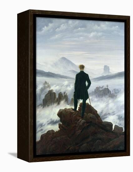 The Wanderer Above the Sea of Fog, 1818-Caspar David Friedrich-Framed Premier Image Canvas