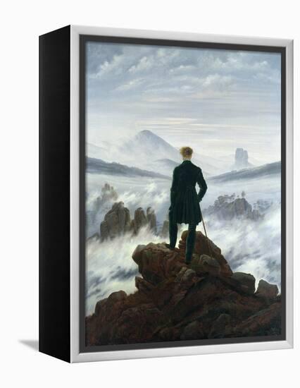 The Wanderer Above the Sea of Fog, 1818-Caspar David Friedrich-Framed Premier Image Canvas