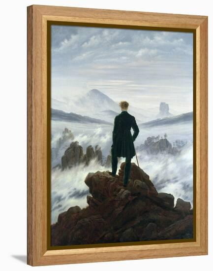 The Wanderer Above the Sea of Fog, 1818-Caspar David Friedrich-Framed Premier Image Canvas