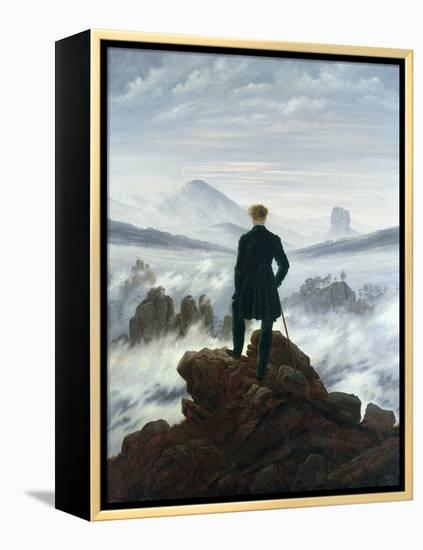 The Wanderer Above the Sea of Fog, 1818-Caspar David Friedrich-Framed Premier Image Canvas