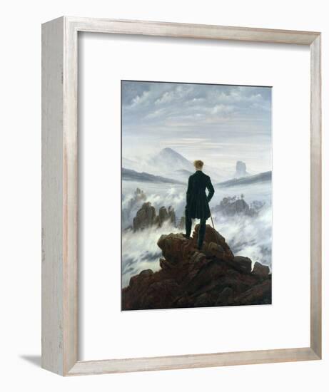 The Wanderer Above the Sea of Fog, 1818-Caspar David Friedrich-Framed Premium Giclee Print