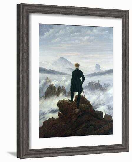 The Wanderer Above the Sea of Fog, 1818-Caspar David Friedrich-Framed Giclee Print