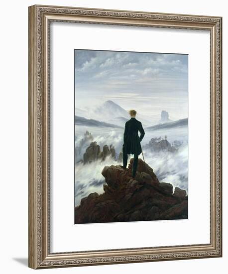 The Wanderer Above the Sea of Fog, 1818-Caspar David Friedrich-Framed Giclee Print