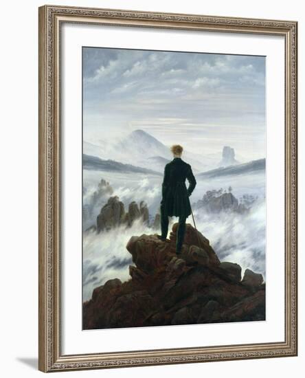 The Wanderer Above the Sea of Fog, 1818-Caspar David Friedrich-Framed Giclee Print