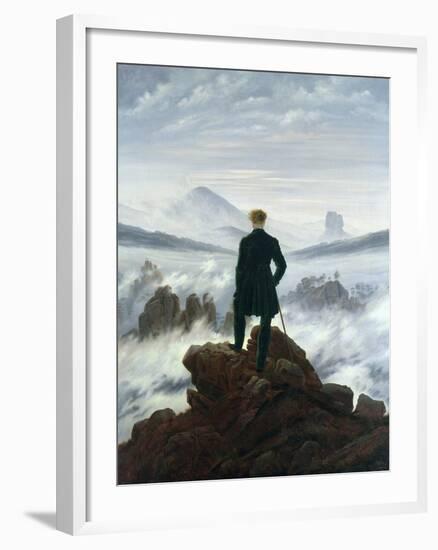 The Wanderer Above the Sea of Fog, 1818-Caspar David Friedrich-Framed Giclee Print