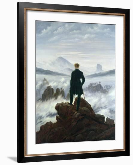 The Wanderer Above the Sea of Fog, 1818-Caspar David Friedrich-Framed Giclee Print