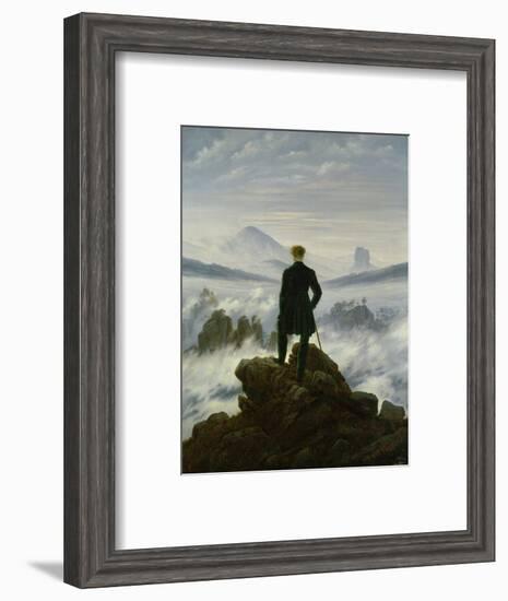 The Wanderer Above the Sea of Fog, about 1818-Caspar David Friedrich-Framed Giclee Print