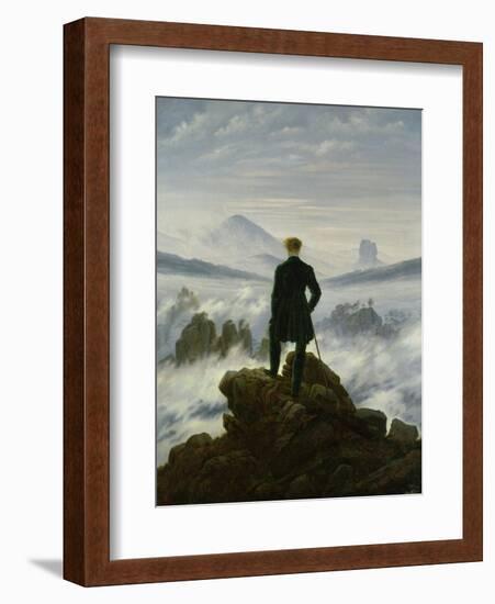 The Wanderer Above the Sea of Fog, about 1818-Caspar David Friedrich-Framed Giclee Print