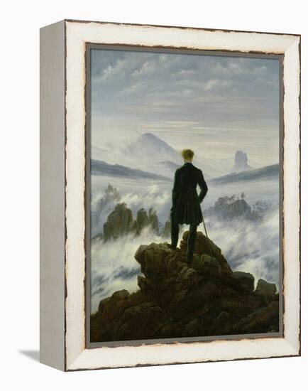 The Wanderer Above the Sea of Fog, about 1818-Caspar David Friedrich-Framed Premier Image Canvas