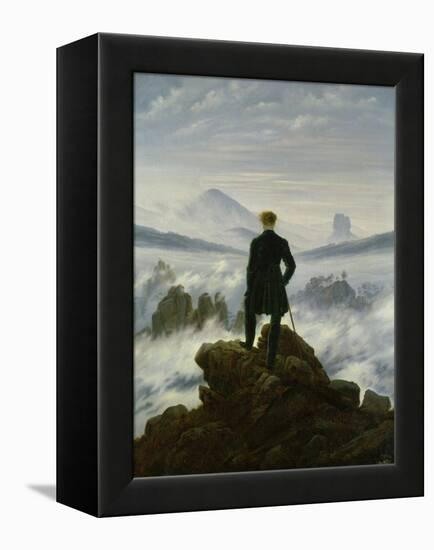 The Wanderer Above the Sea of Fog, about 1818-Caspar David Friedrich-Framed Premier Image Canvas