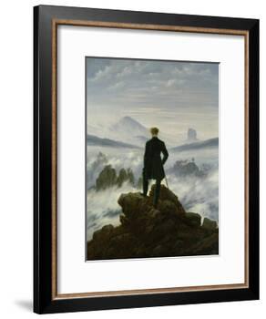 The Wanderer Above the Sea of Fog, about 1818-Caspar David Friedrich-Framed Giclee Print