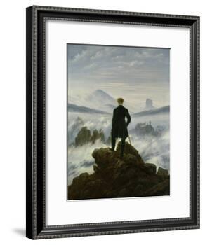 The Wanderer Above the Sea of Fog, about 1818-Caspar David Friedrich-Framed Giclee Print