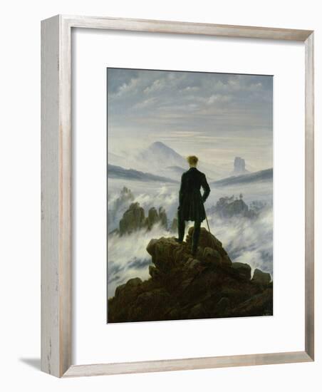 The Wanderer Above the Sea of Fog, about 1818-Caspar David Friedrich-Framed Giclee Print