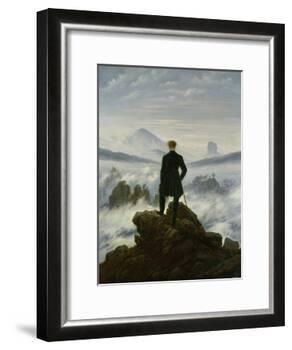 The Wanderer Above the Sea of Fog, about 1818-Caspar David Friedrich-Framed Giclee Print
