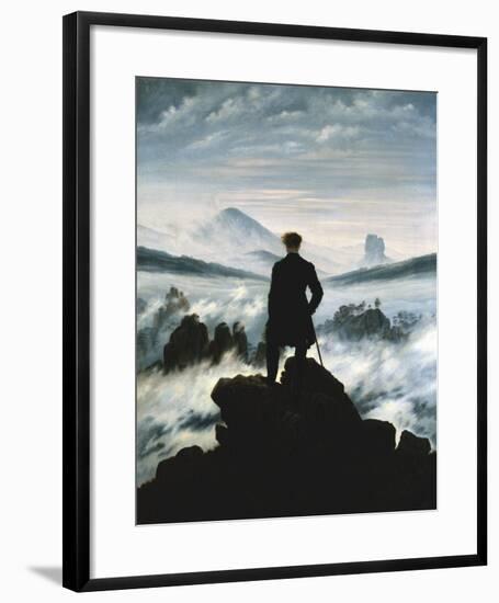 The Wanderer Above the Sea of Fog, c.1818-Caspar David Friedrich-Framed Art Print