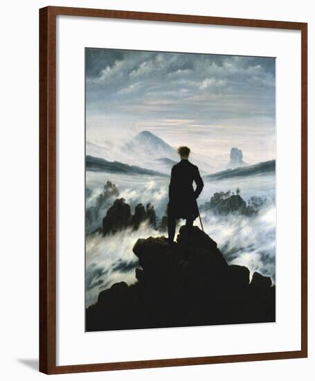 The Wanderer Above the Sea of Fog, c.1818-Caspar David Friedrich-Framed Art Print