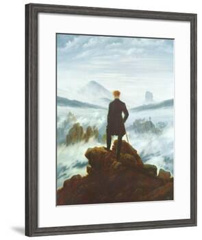 The Wanderer Above the Sea of Fog, c.1818-Caspar David Friedrich-Framed Art Print
