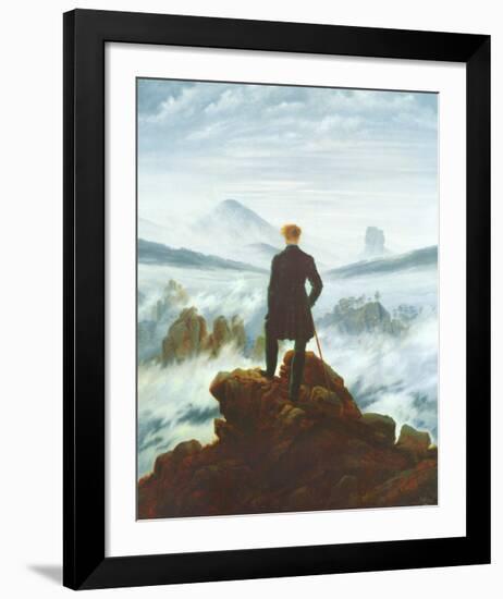 The Wanderer Above the Sea of Fog, c.1818-Caspar David Friedrich-Framed Art Print
