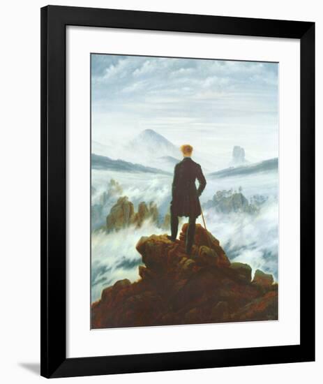 The Wanderer Above the Sea of Fog, c.1818-Caspar David Friedrich-Framed Art Print