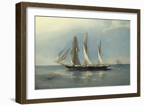 The Wanderer Refitted by Captain Richard Brydges Beechey-null-Framed Giclee Print
