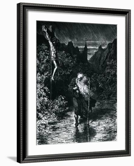 The Wandering Jew-Gustave Dore-Framed Giclee Print