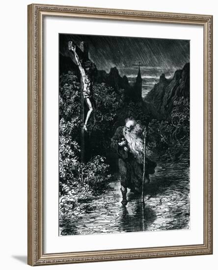 The Wandering Jew-Gustave Dore-Framed Giclee Print