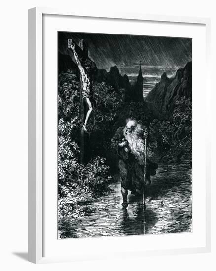 The Wandering Jew-Gustave Dore-Framed Giclee Print