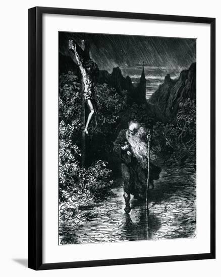 The Wandering Jew-Gustave Dore-Framed Giclee Print