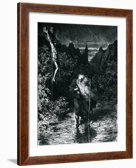 The Wandering Jew-Gustave Dore-Framed Giclee Print