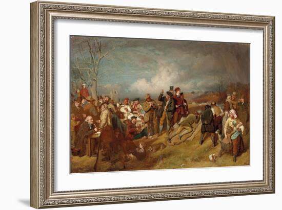 The Wappenshaw: a Shooting Match-John Faed-Framed Giclee Print