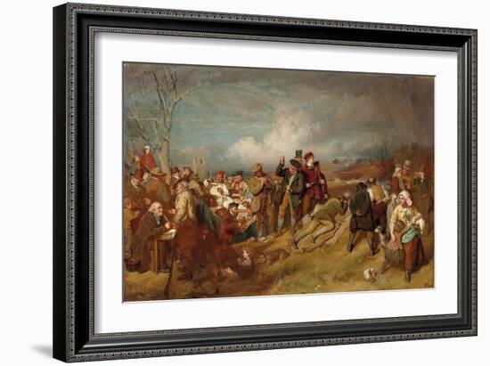 The Wappenshaw: a Shooting Match-John Faed-Framed Giclee Print