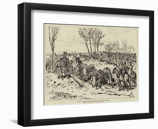 The War, a Russian Column on the March from Chotim to Liptschany-null-Framed Giclee Print