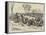 The War, a Russian Column on the March from Chotim to Liptschany-null-Framed Premier Image Canvas