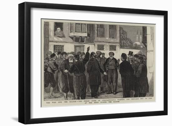 The War and the Eclipse-Joseph Nash-Framed Giclee Print