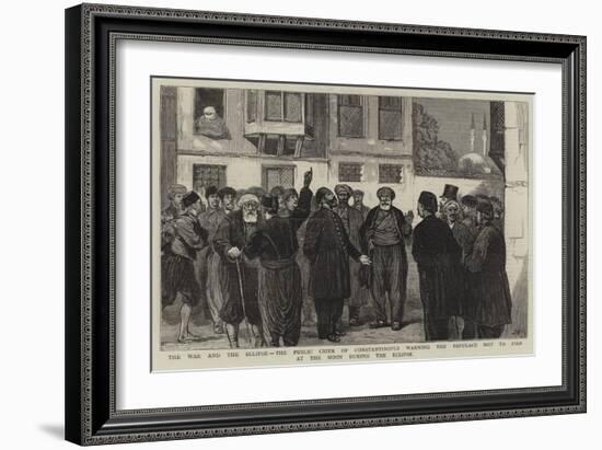 The War and the Eclipse-Joseph Nash-Framed Giclee Print