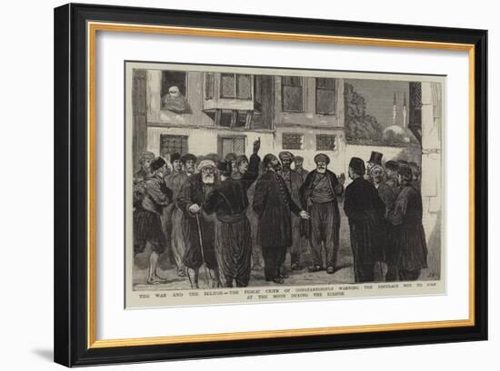 The War and the Eclipse-Joseph Nash-Framed Giclee Print