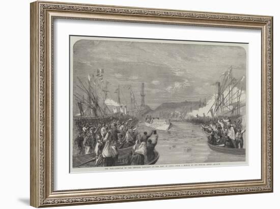 The War, Arrival of the Emperor Napoleon at the Port of Genoa-Richard Principal Leitch-Framed Giclee Print