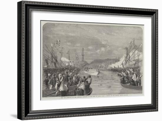 The War, Arrival of the Emperor Napoleon at the Port of Genoa-Richard Principal Leitch-Framed Giclee Print